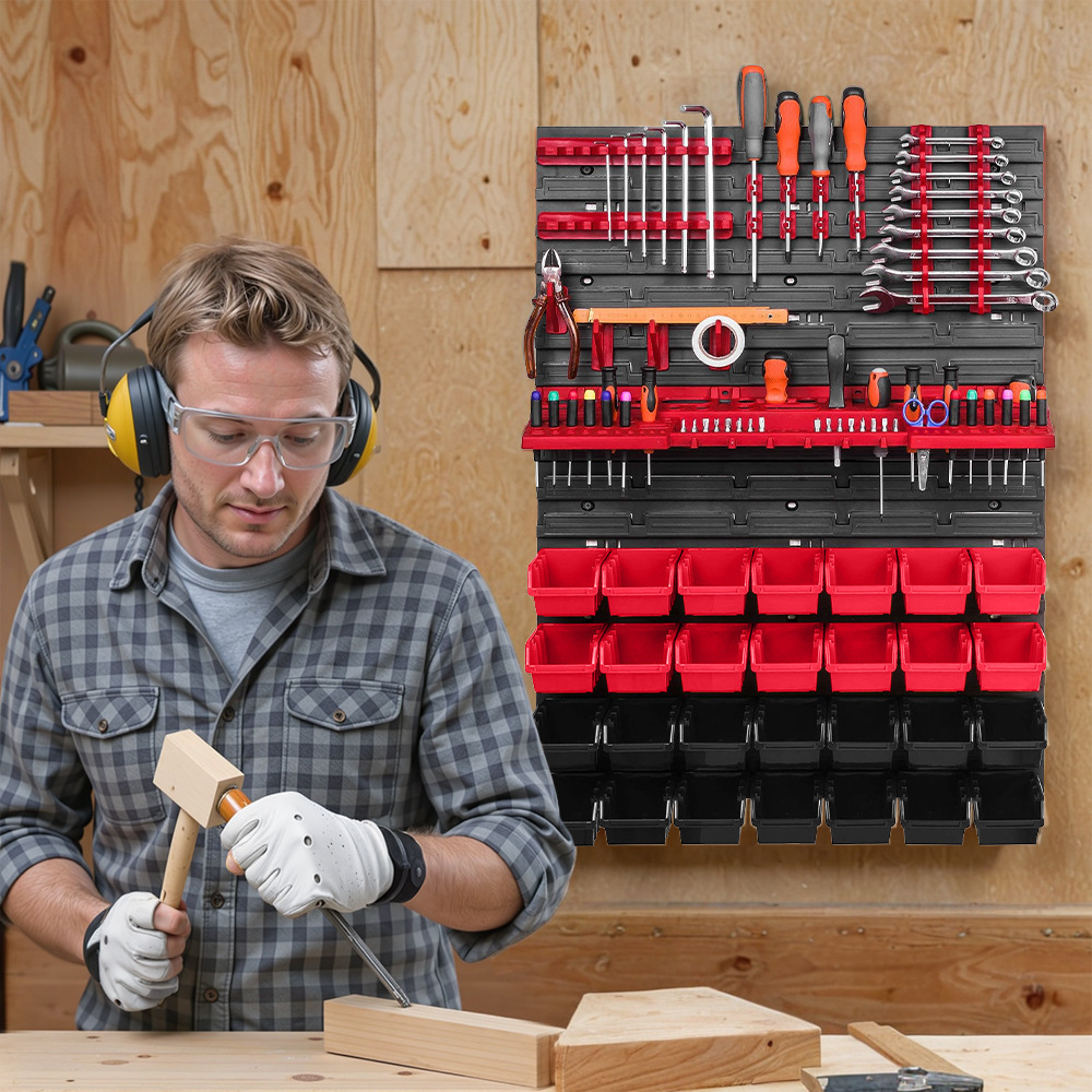Workshop Tools Rack - Rak Penyimpanan Dinding untuk Peralatan, Rak