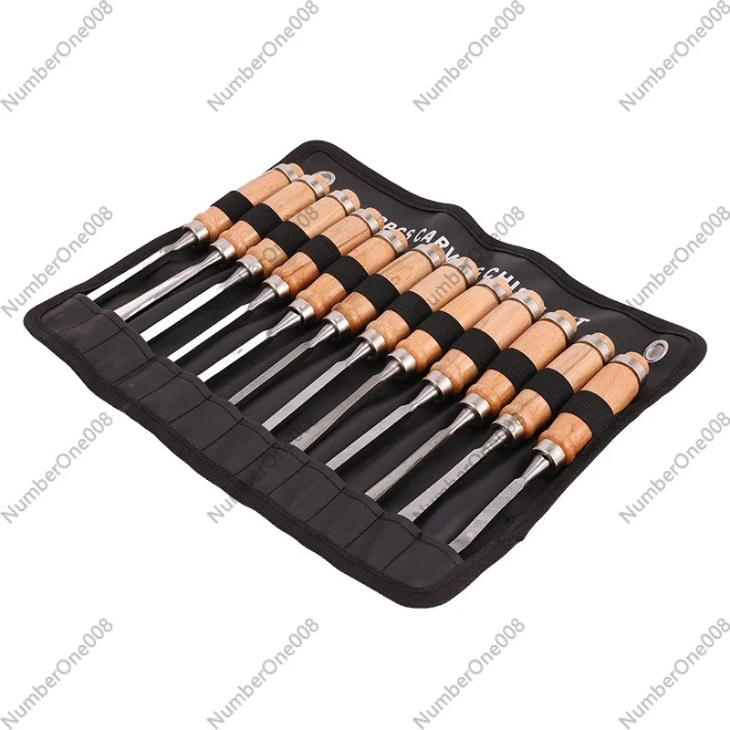 Chisel Set Wood - 12PCS Set Alat Ukir Kayu Profesional