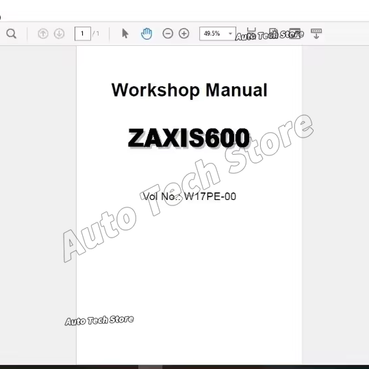 Workshop Tools Pdf - Untuk Hitachi Full Shop Manual Set