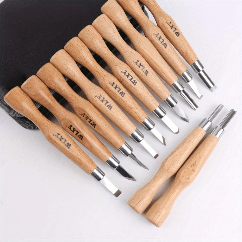 Chisel Set Wood - Set 12 Pahat dan Pisau Ukir