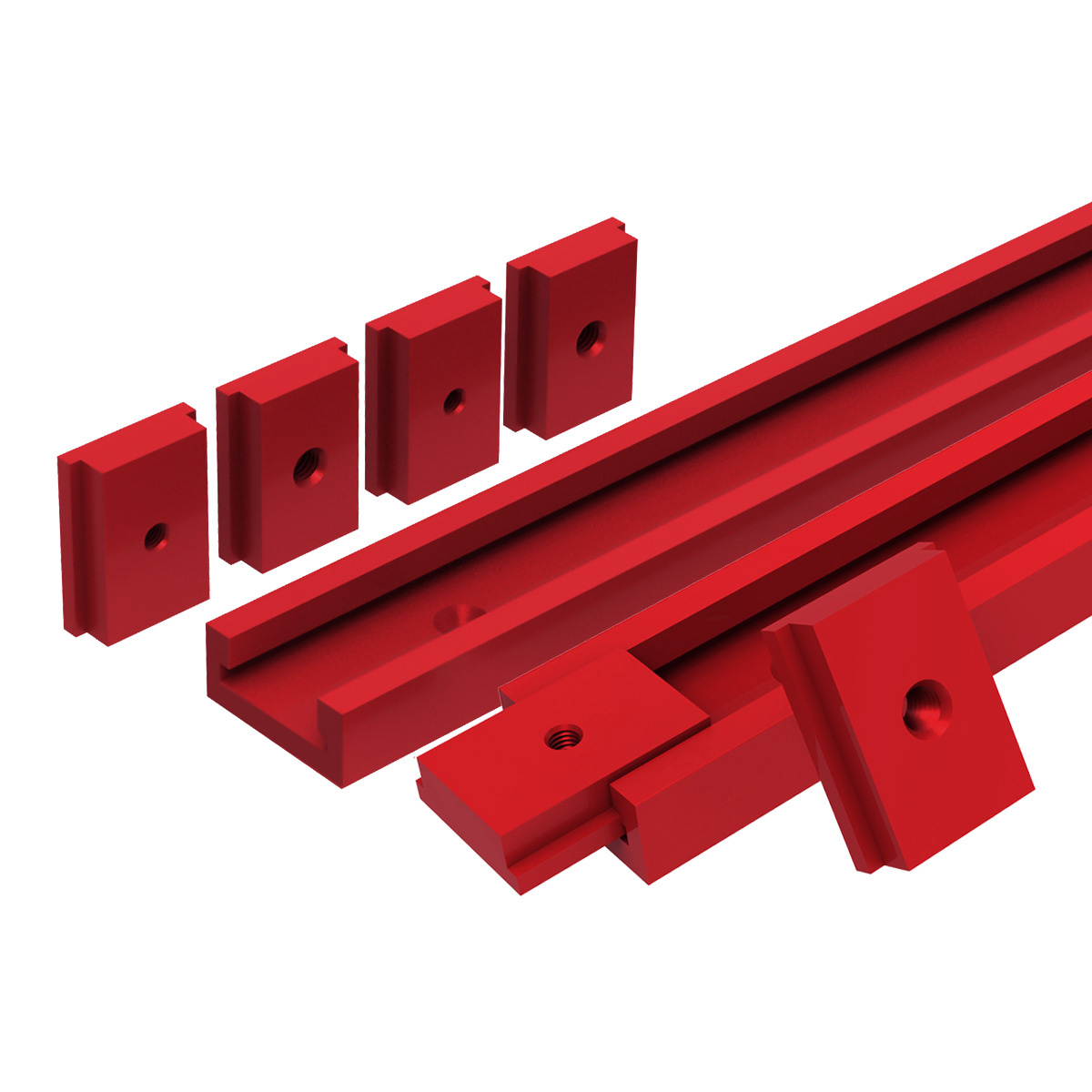 Router Table Insert - T30 Track 50cm Aluminium t-slider T
