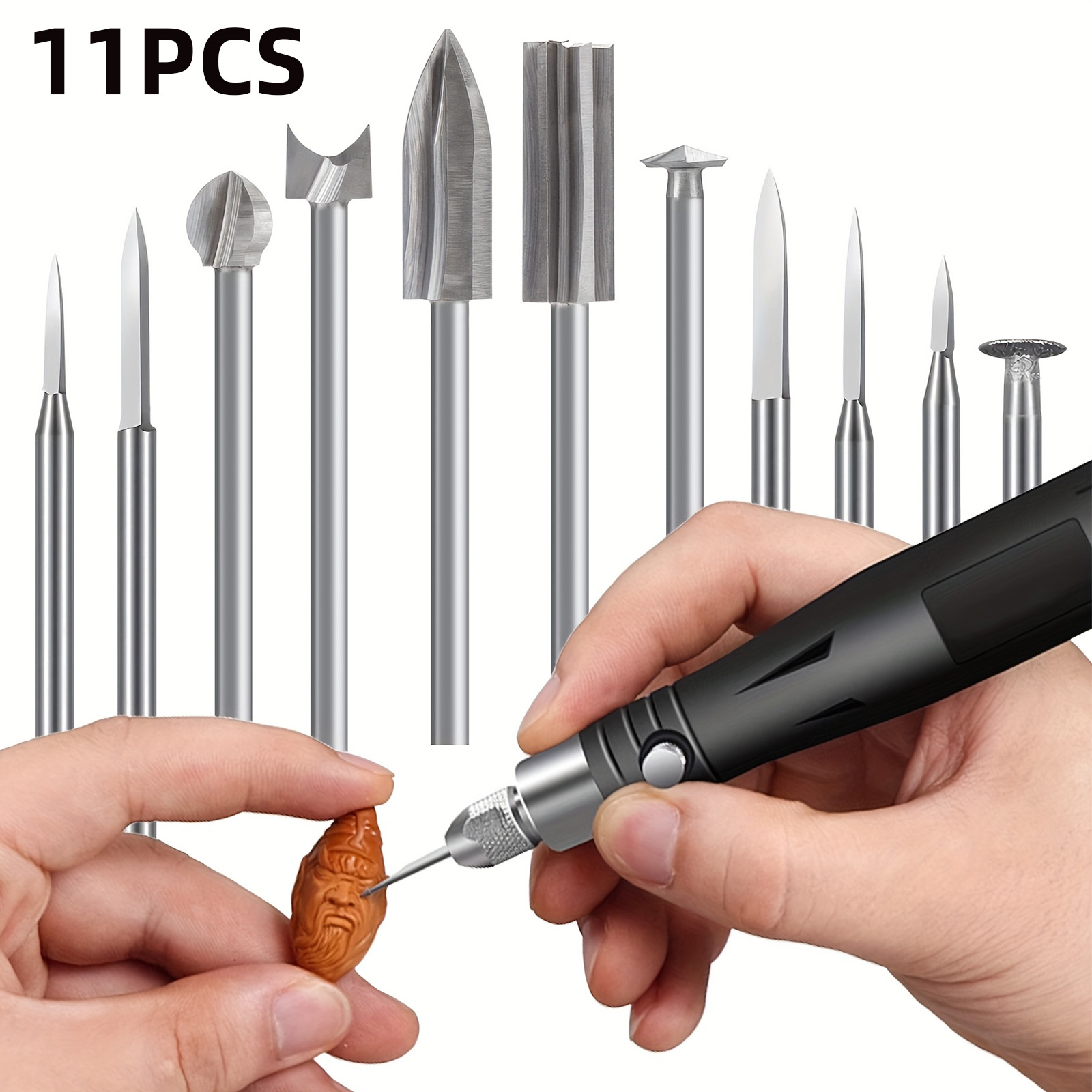 Chisel Set Wood - 11 Buah Set Mata Bor Ukir