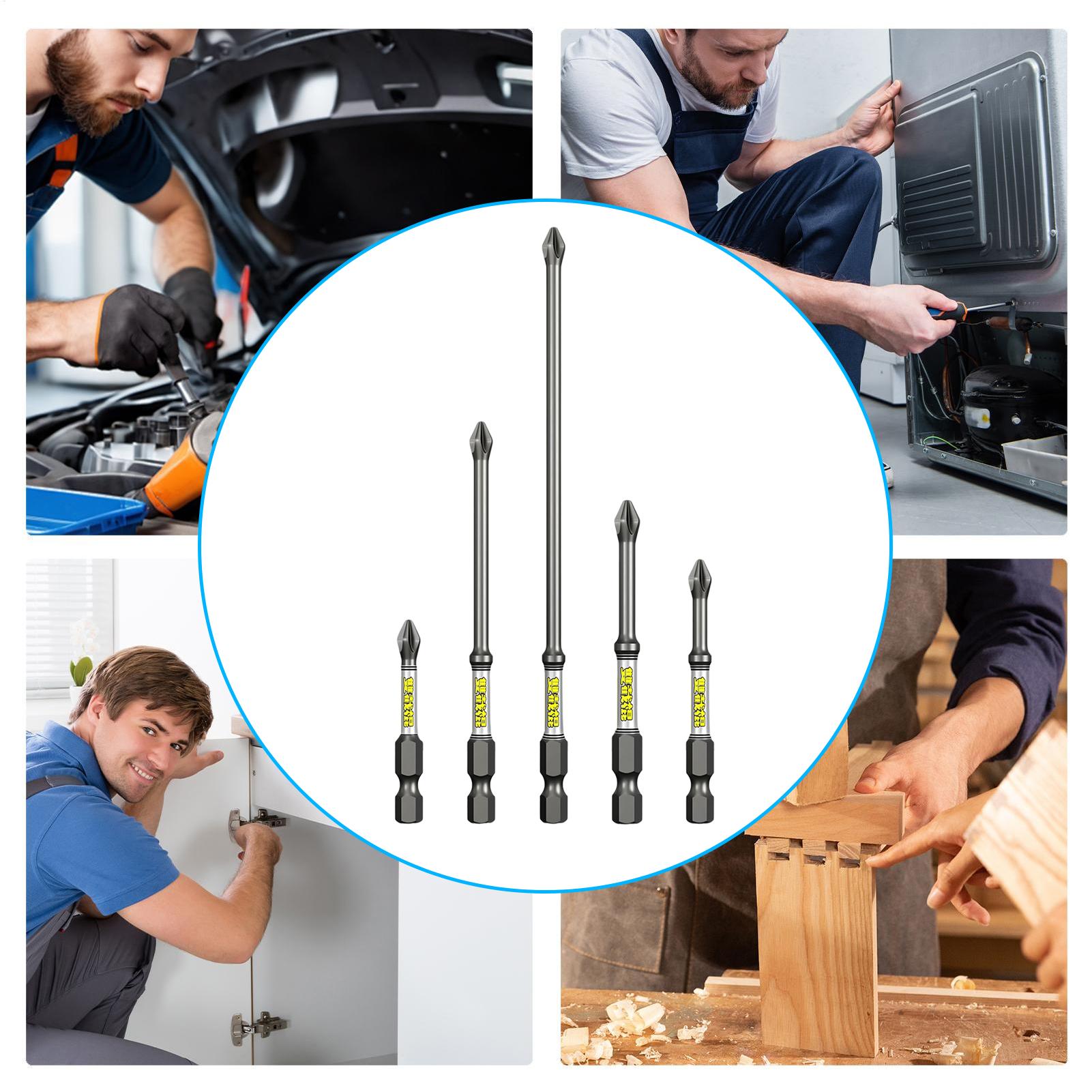 Set Mata Bor Obeng 5 Buah, Set - Tools In The Workshop ulasan dan harga