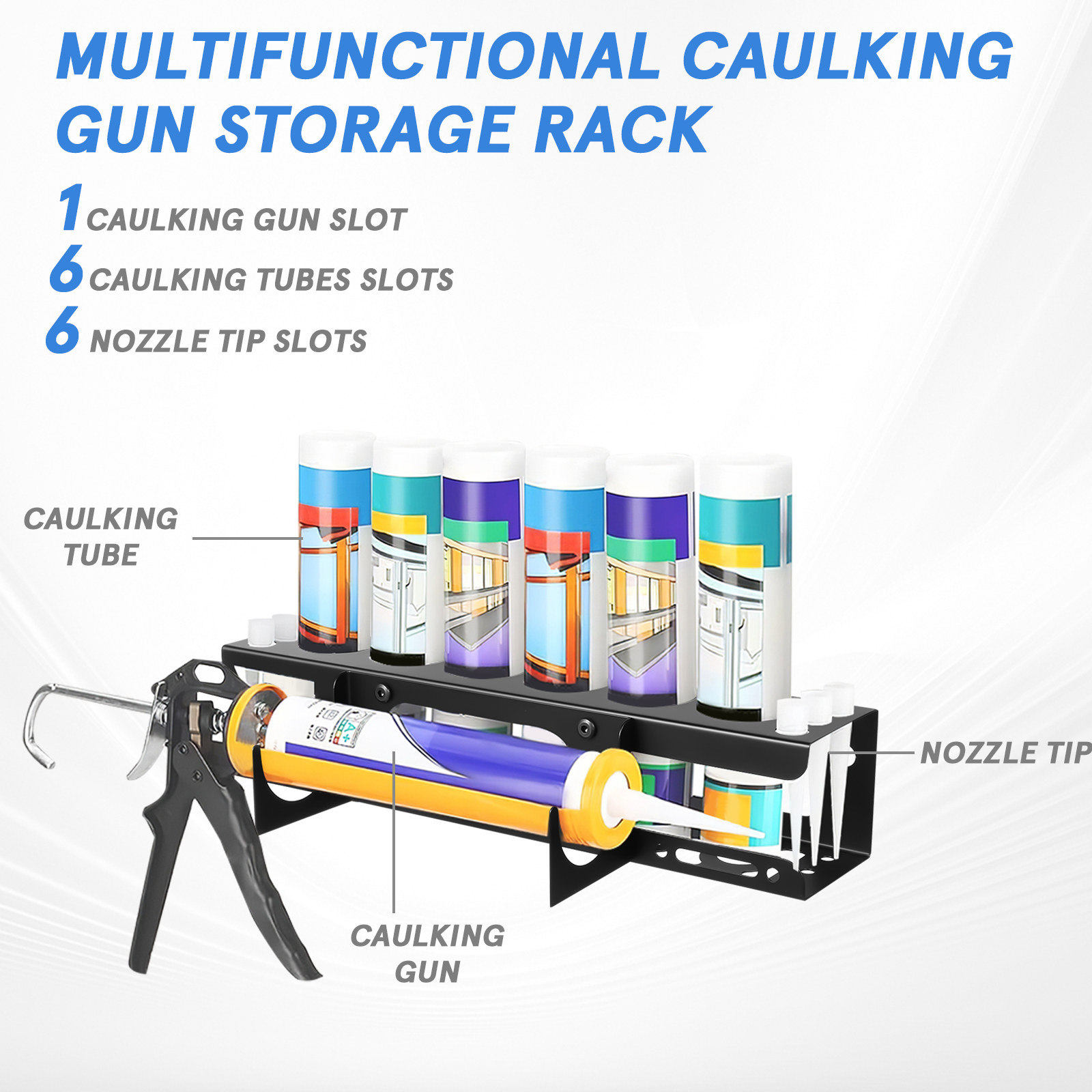 Rak Penyimpanan Tabung Caulkin - Workshop Tools Rack ulasan dan harga