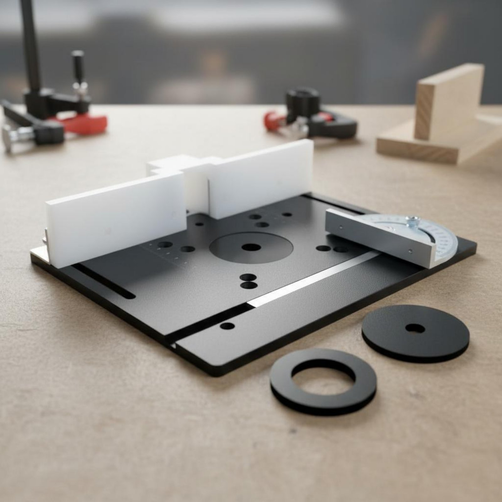 Pelat Sisipan Meja Router Alum - Router Table Insert ulasan dan harga