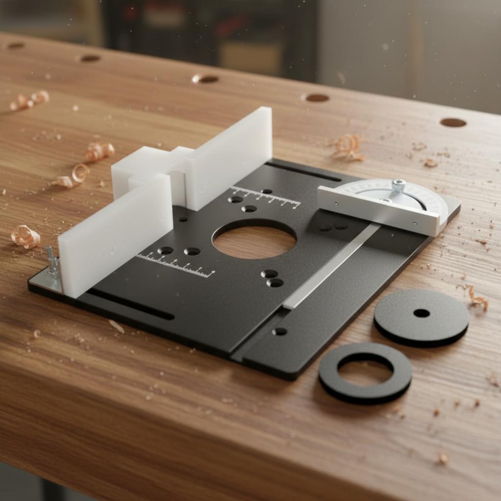 Pelat Sisipan Meja Router Alum - Router Table Insert ulasan dan harga