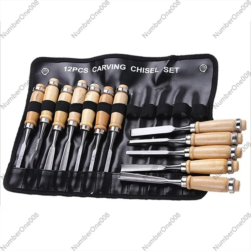 12PCS Set Alat Ukir Kayu Profe - Chisel Set Wood ulasan dan harga