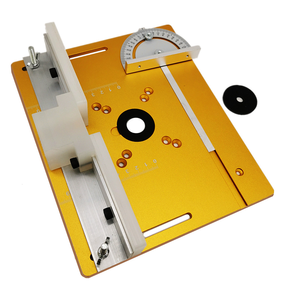Router aluminium pelat sisip d - Router Table Insert ulasan dan harga
