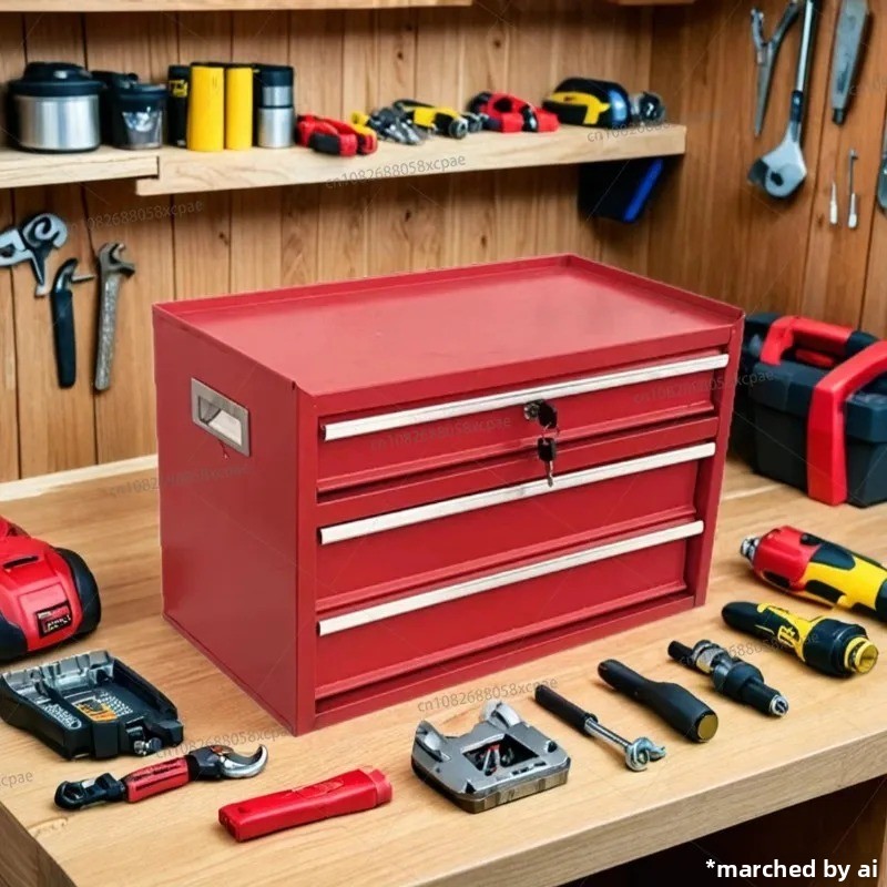 Kotak Peralatan Desktop, Lemar - Tools In The Workshop ulasan dan harga
