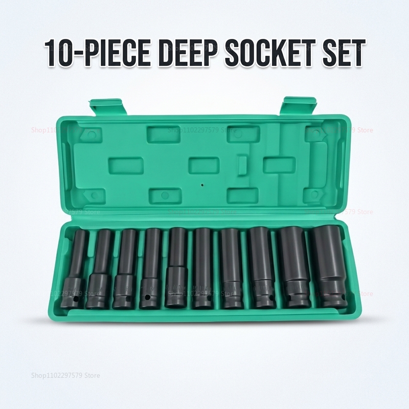 10pcs Set Kunci Soket 8-24mm A - Workshop Hand Tools ulasan dan harga
