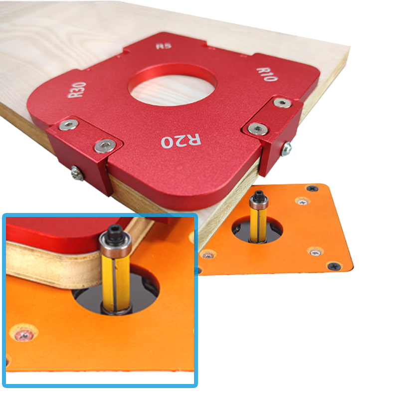 Template Jig sudut bulat R5 R1 - Router Table Insert ulasan dan harga