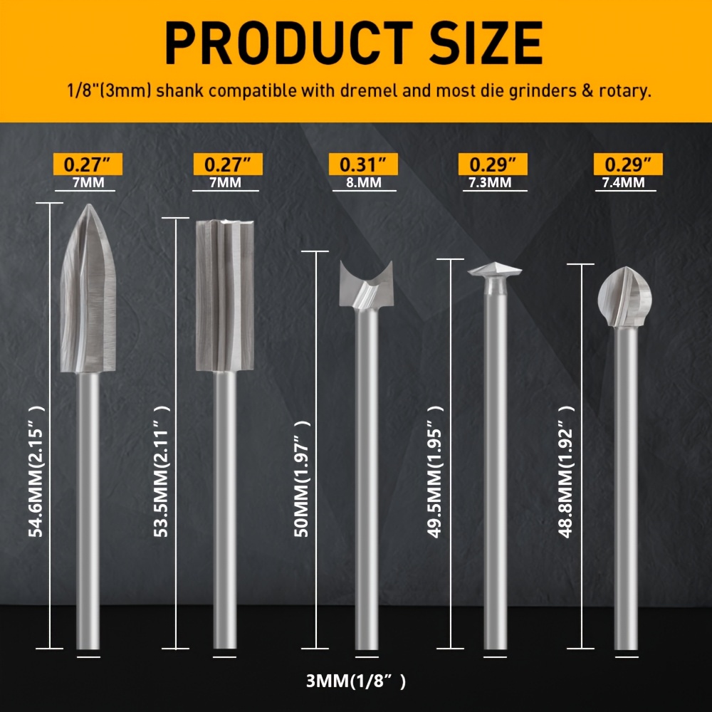 11 Buah Set Mata Bor Ukir HSS  - Chisel Set Wood ulasan dan harga